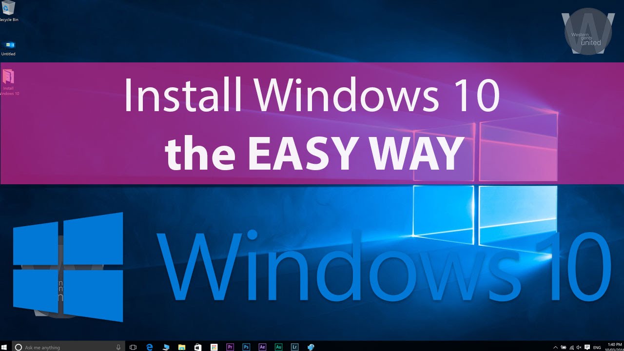 Windows 10 How to Clean install the EASY way step by step tutorial