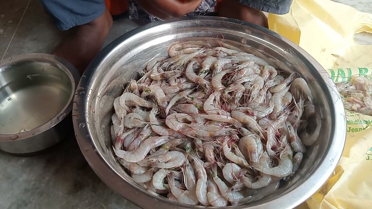 రొయ్యలు క్లీనింగ్ ప్రాసెస్ 🦐🦐🫰☺️