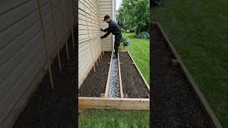 Building a Side Yard Raised Garden Bed. From Scratch to Harvest