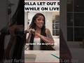 Glorilla couldn't believe she farted while on live 😂😂😂😂 #glorilla #shorts