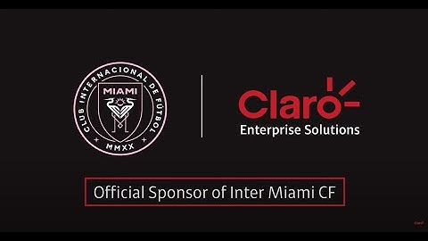 ⭕️ Claro Enterprise Solutions sponsors Inter Miami CF