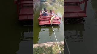 Naik getek #shorts #short #naikperahu #getek #perahukayu