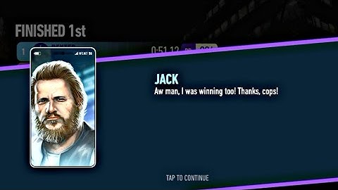 I defeated Darius, Chris, and Jack. Need for Speed: No Limits.