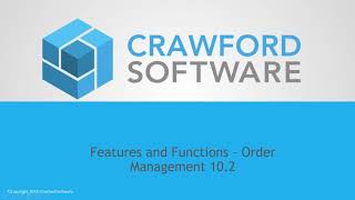 New Features and Functionality in Epicor ERP 10.2  Order Management