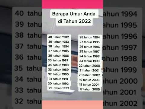 Video: Berapa umur dia?