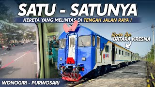 THE TRAIN RUNS ON THE STREET⁉️ Batara Kresna Train Trip From Wonogiri to Solo