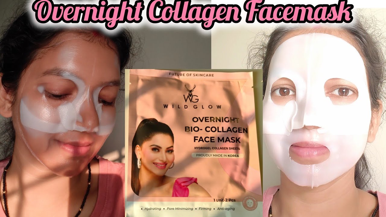 Overnight Korean Collagen Mask Honest Review 😍 | Wild Glow Bio-Collagen Mask Results