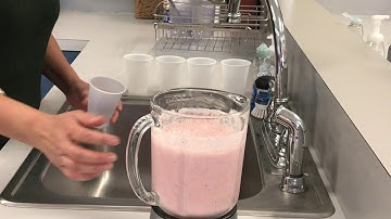 Blender use and safety- Strawberry banana smoothie