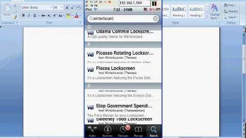 how to use and install winterboard ipod touch and iphone