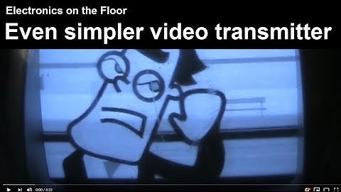 Electronics on the Floor: Even simpler video transmitter with crystal oscillator module