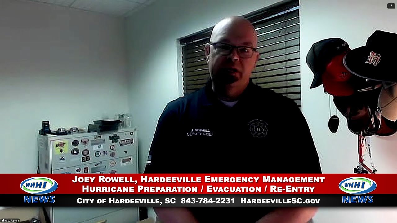 WHHI NEWS | Joey Rowell: Hurricane Preparation / Evacuation / Re-Entry | Hardeeville, SC | WHHITV