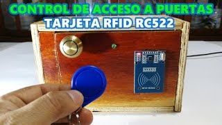 🗝️🔒 CONTROL DE ACCESO A PUERTAS CON TARJETA RFID RC522 - 👍 Asegura tus Puertas Electronicamente