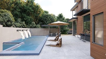 3D Architecture Landscape Animation