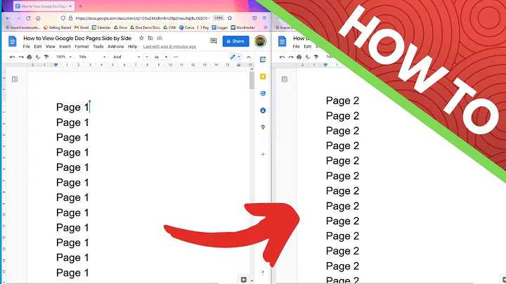 How to View Two Google Doc Pages Side by Side