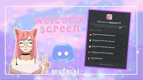 How to setup WELCOME SCREEN on DISCORD