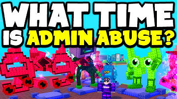 What time is ADMIN ABUSE Today in Plants Vs Brainrots Roblox