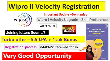 Goed nieuws Wipro Turbo-aanbieding - vandaag mail ontvangen over snelheidsupgrade 5,5 LPA + 1 lak...