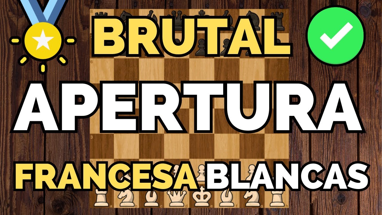 GANA SIEMPRE con BLANCAS🏆♟️ (Defensa Francesa)