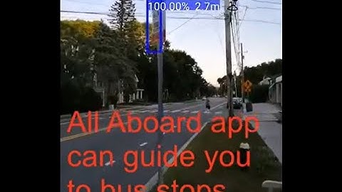 All Aboard helps people with vision impairment find  bus stops