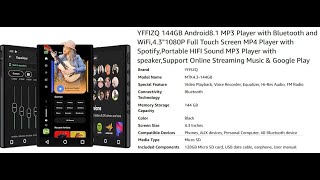 MTK 144G MP3 one of the best nonphone players with Google Play