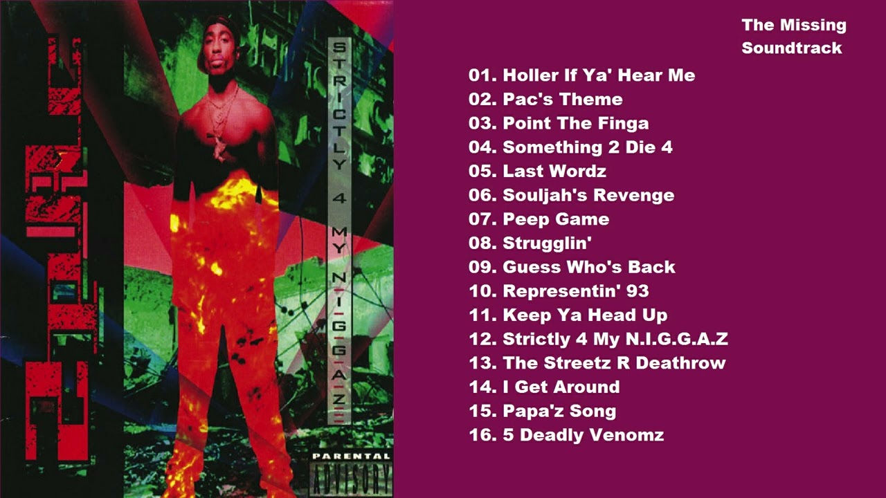 2PAC SHAKUR (1993) Strictly 4 My NIGGAZ: Greatest Nonstop Collection Full  Album, All Time Favorites