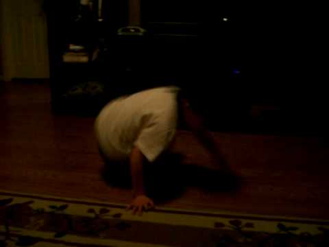 Isaac busting a move