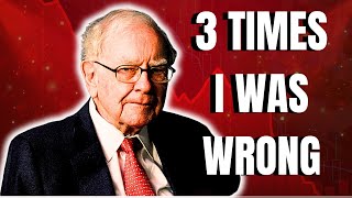 3 Times Warren Buffett Got It Wrong? | Shocking Investment Mistakes