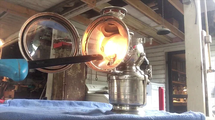 Joseph Lucas 317 carbide bike lamp. First lightnin...