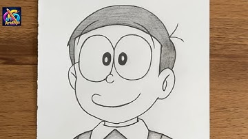 How to Draw Nobita from Doraemon || Easy Nobita drawing || Easy drawing ideas for beginners 