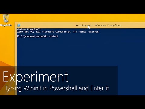 Type Wininit in Powershell and press Enter, what happens?