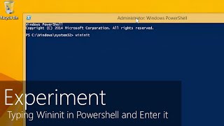 Type Wininit in Powershell and press Enter, what happens