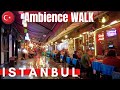 Istanbul Rainy Night Walking Tour With Rain Sound 