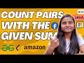 Count pairs with given sum ✅ | Arrays 💯 | GFG | JAVA | DSA 🔥