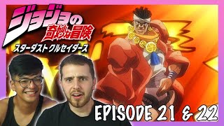 OUR BOY IS BACK! || POLNAREFF'S NIGHTMERE || JJBA STARDUST CRUSADERS Episode 21+22 REACTION!