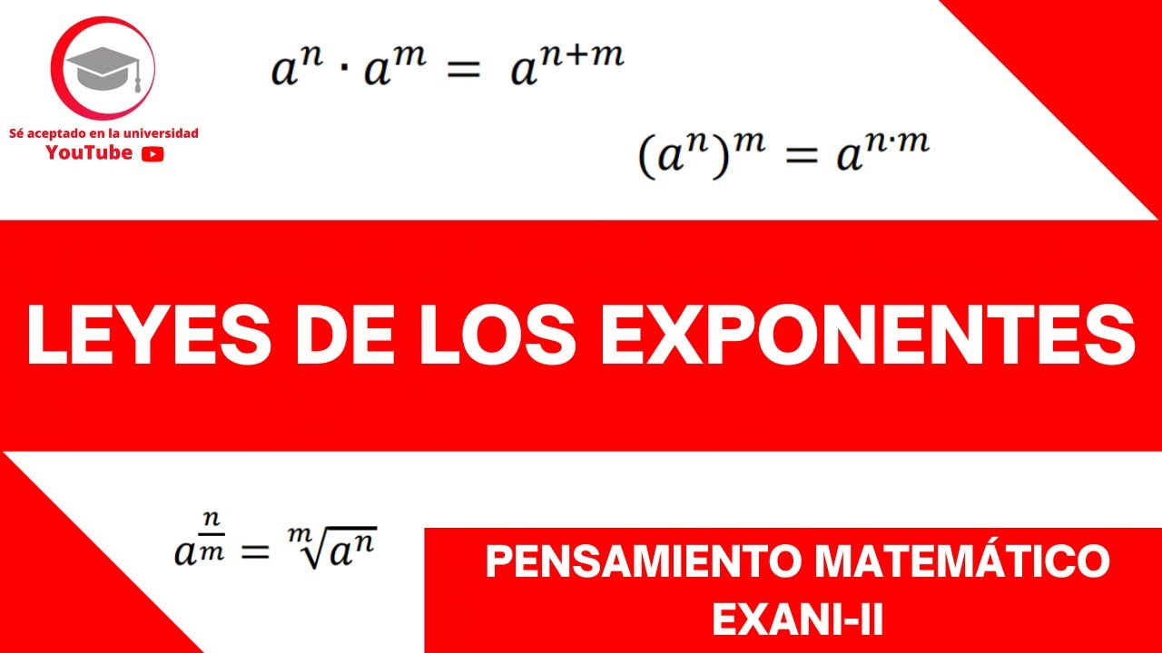 LEYES DE LOS EXPONENTES | PENSAMIENTO MATEMÁTICO | EXANI-II