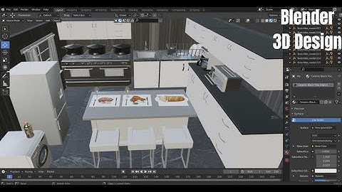 "Master the Art of Kitchen Design with Blender 3D: A Step-by-Step Tutorial"