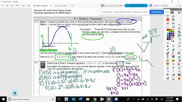 AP Calculus AB 5.1 Notes