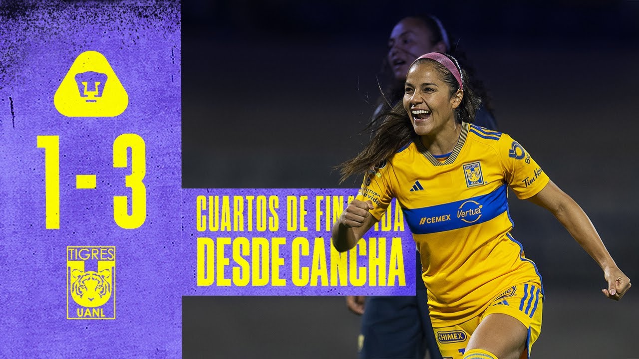 🥅 Resumen Desde Cancha | Pumas 1 - 3 Tigres Femenil | Apertura 2023 ...