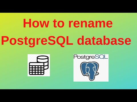 34. PostgreSQL DBA: How to rename PostgreSQL Database