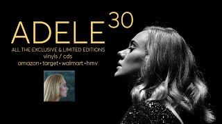 Adele - 30 All the Limited Editions / Unboxing (Walmart, Target, HMV, Amazon) Information