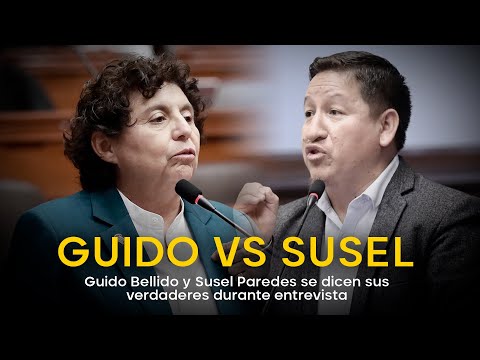 Guido Bellido y Susel Paredes se dicen sus verdades durante entrevista