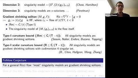 Richard H. Bamler - Ricci flow in higher dimensions