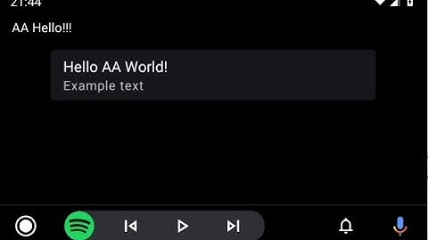 Developing an Android Auto Hello World app
