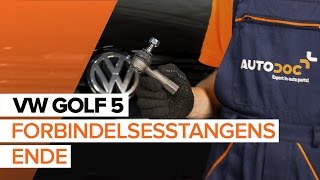 Sådan udskifter du forbindelsesstangens ende på VW GOLF 5 [GUIDE]