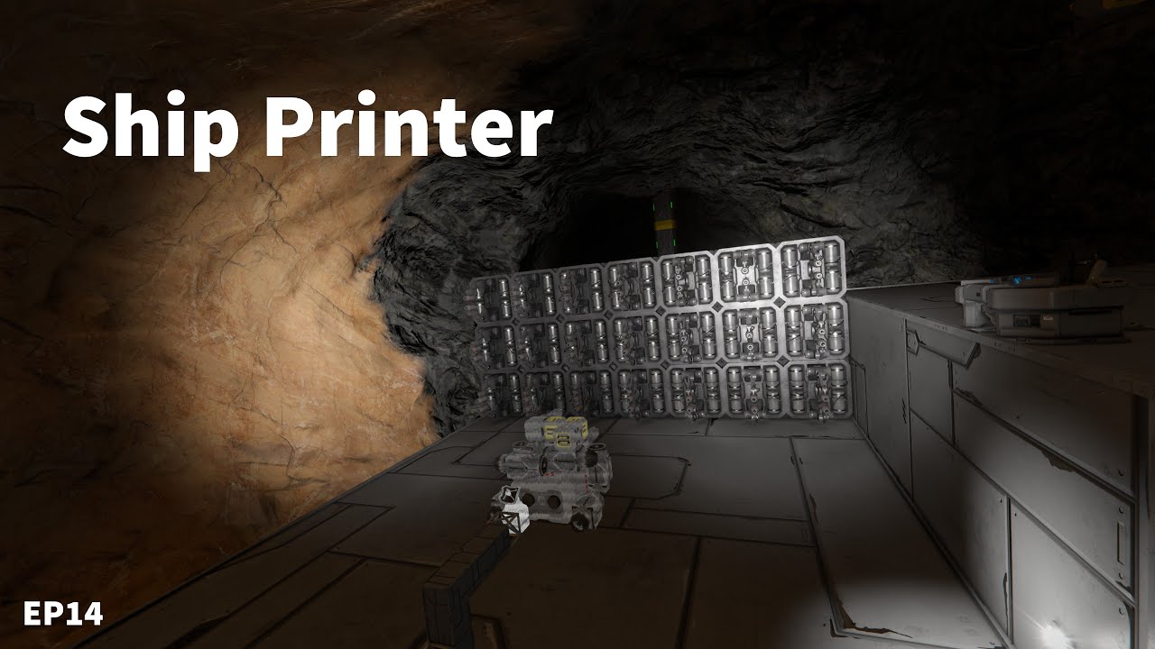 Space Engineers Let's Play Episode 14 - Building a Ship printer - YouTube