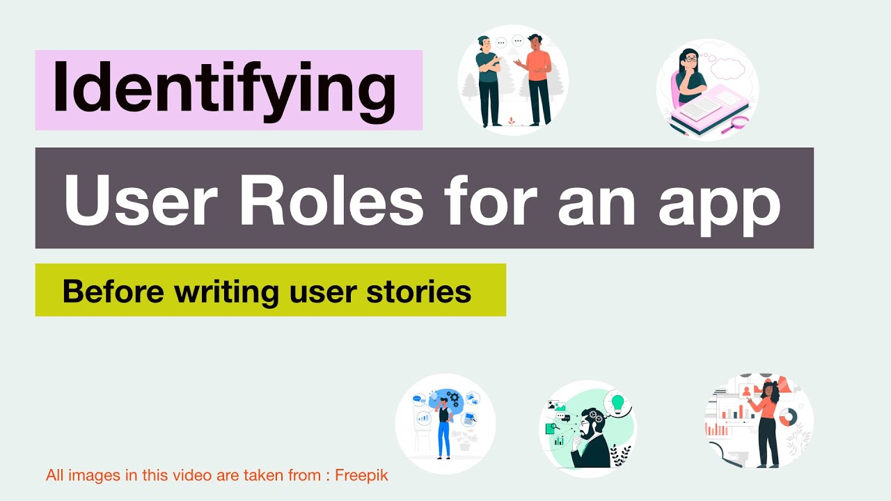 Identifying user roles for a product - YouTube
