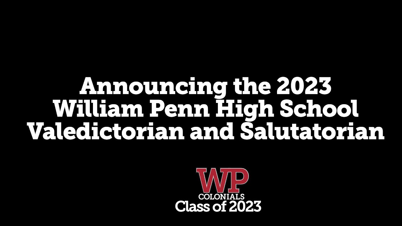 Wphs Icon Announcing the Valedictorian and Salutatorian for the WPHS Class of ...