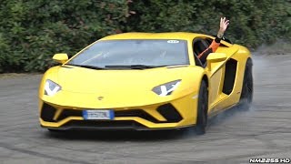 BEST of Car Burnouts, Donuts & Launches at Goodwood 2017!!