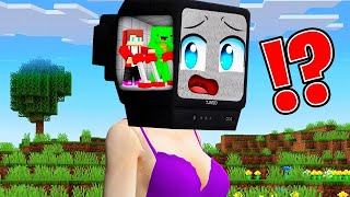 How Mikey & JJ Control TV WOMAN ! Mikey SAVE JJ in Minecraft - Maizen