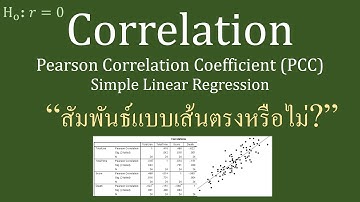 Regression (0) Pearson Correlation Coefficient | Simple Linear —สถิติ วิเคราะห์ข้อมูล [Little Class]
